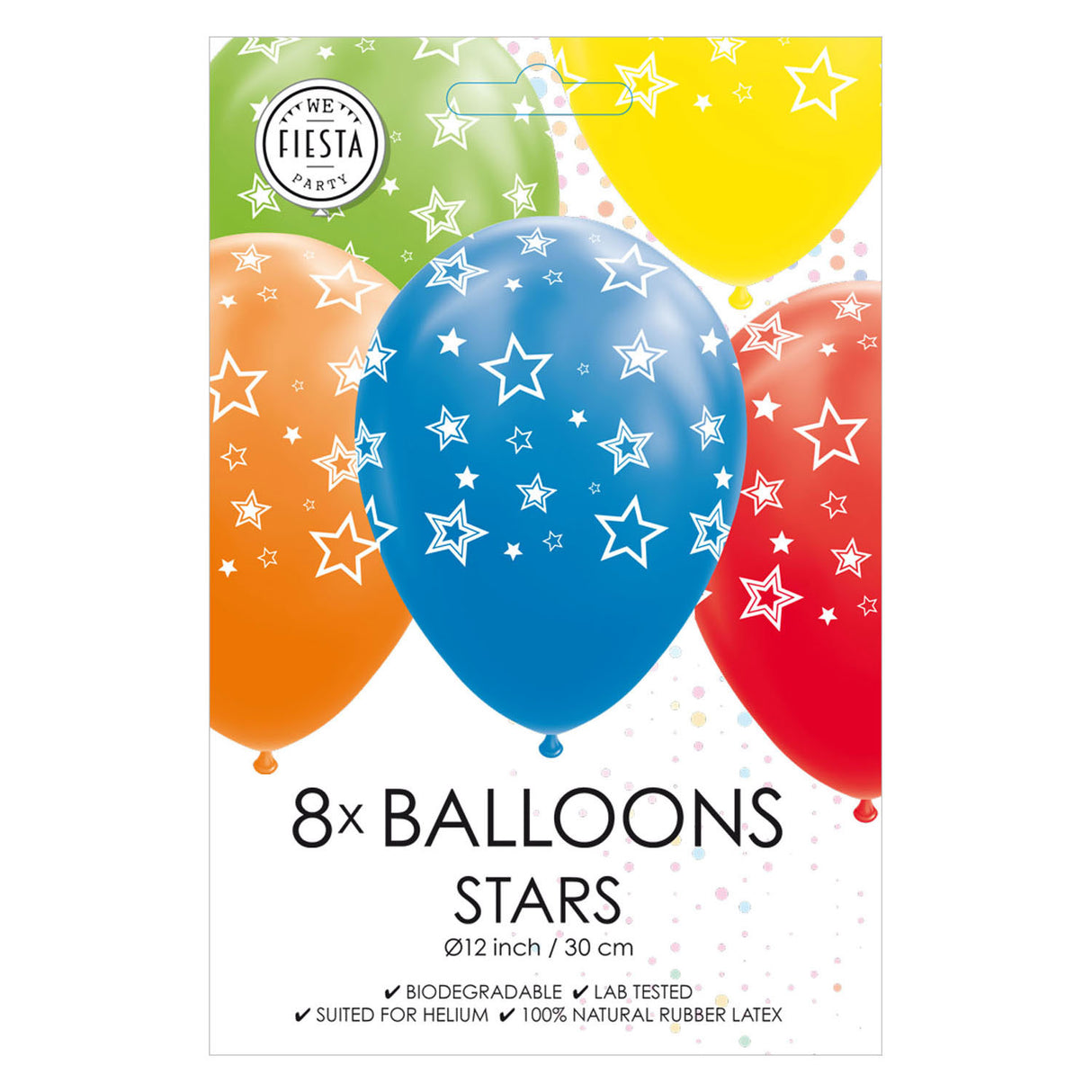 Balloons stjerner blander farger 30 cm, 8.
