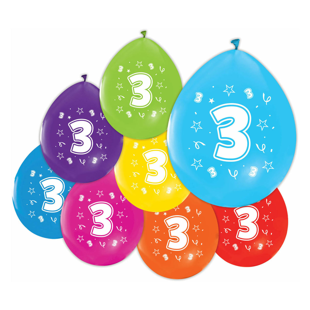 Balloner 2-sidet trykt nummer 3, 8 ..