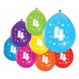 Ballons imprimés à 2 côtés Numéro 4, 8e.