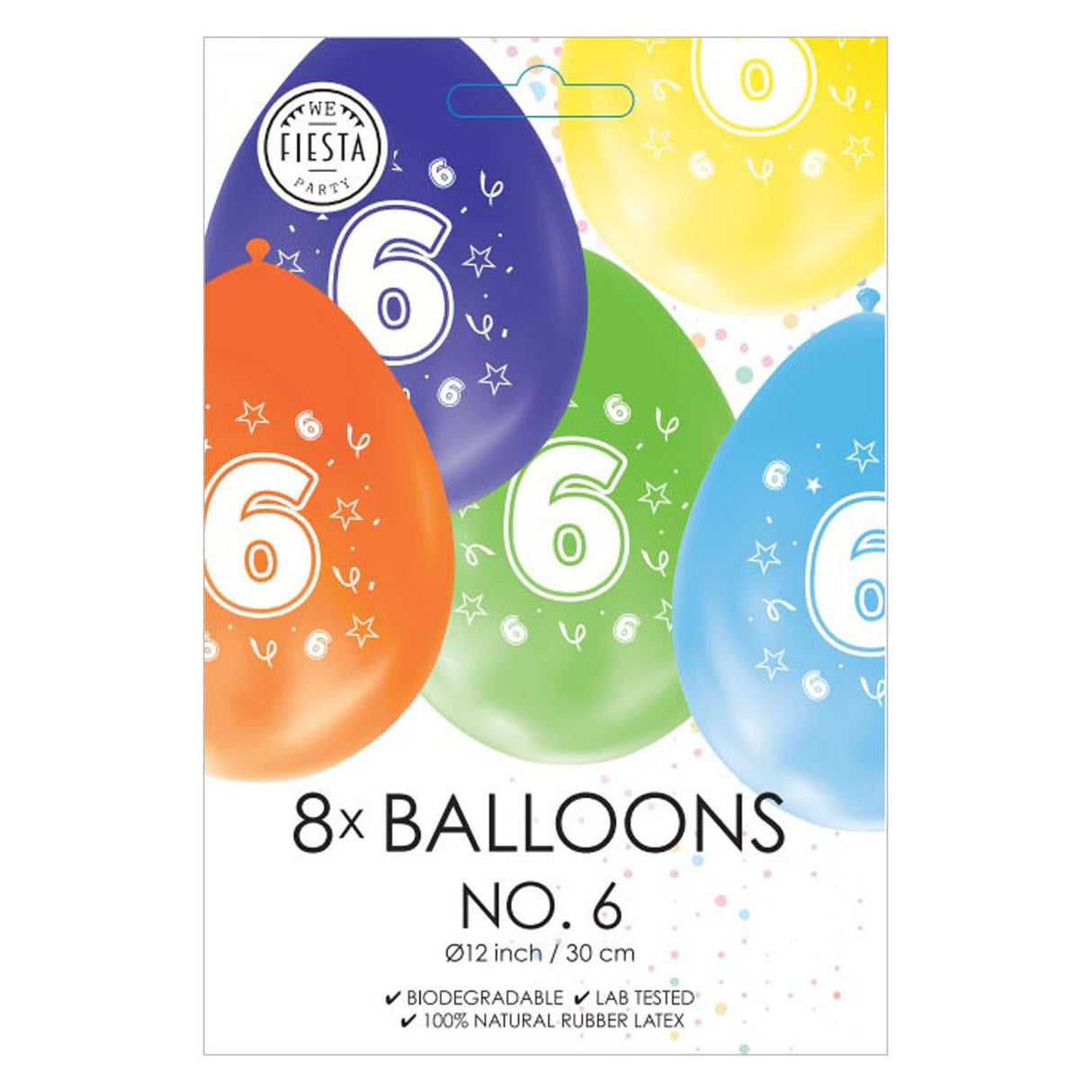 Ballons imprimés à 2 côtés numéro 6, 8e.