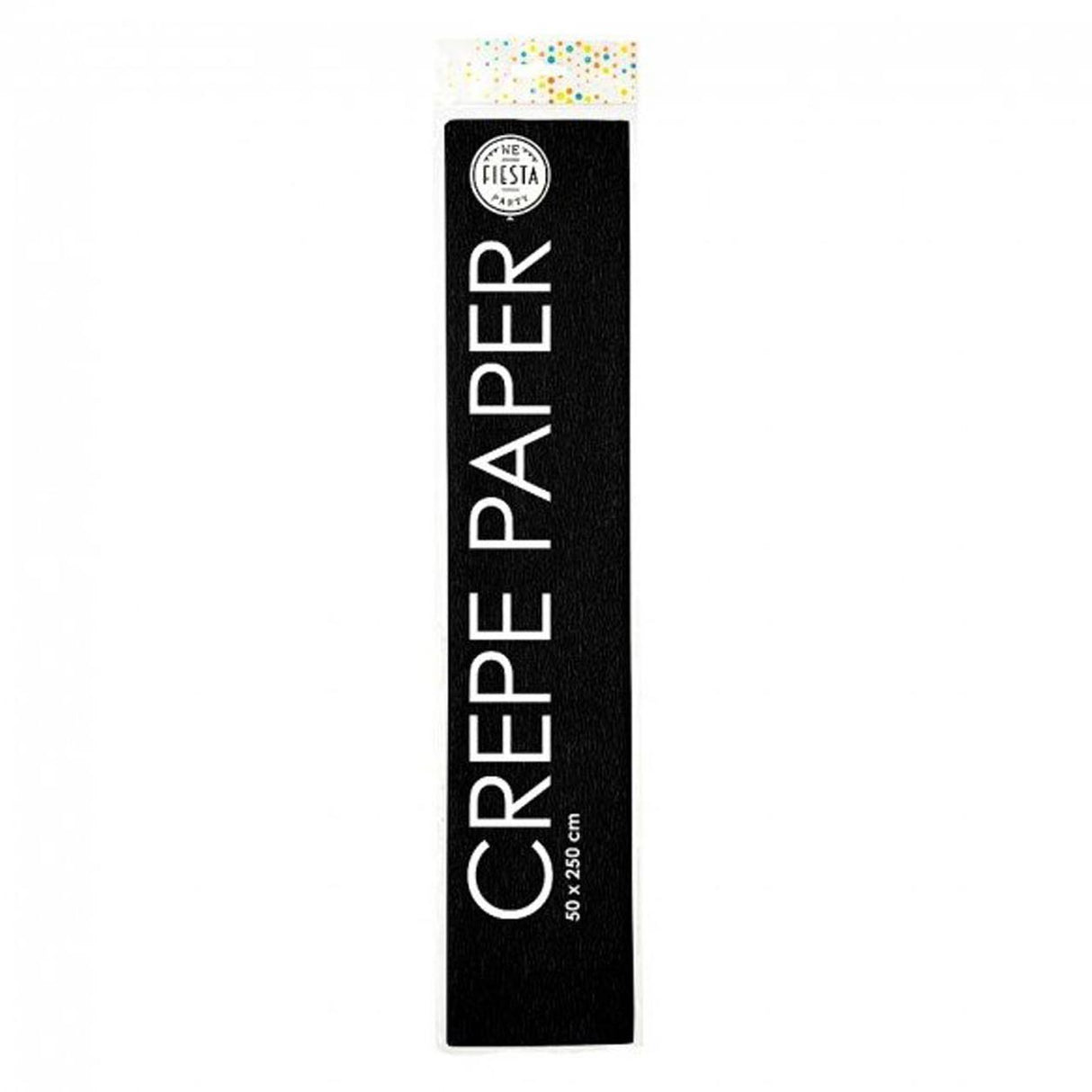 Globos Crepe Papier schwaarz, 50x250cm