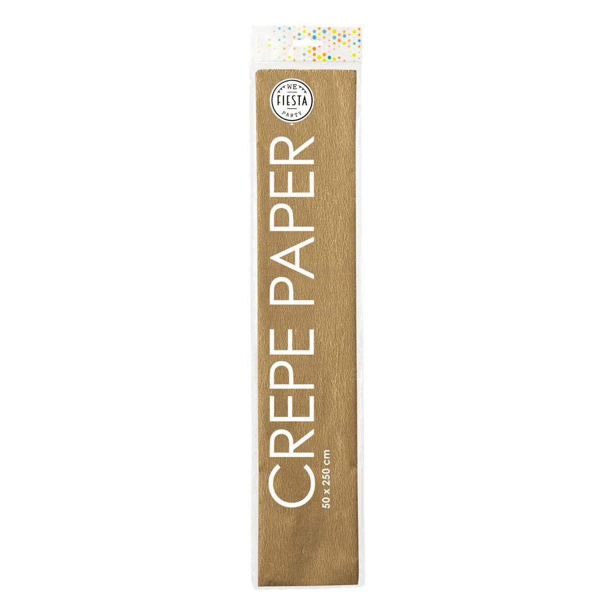 Globos Crepe Papier Gold, 50x250Cm