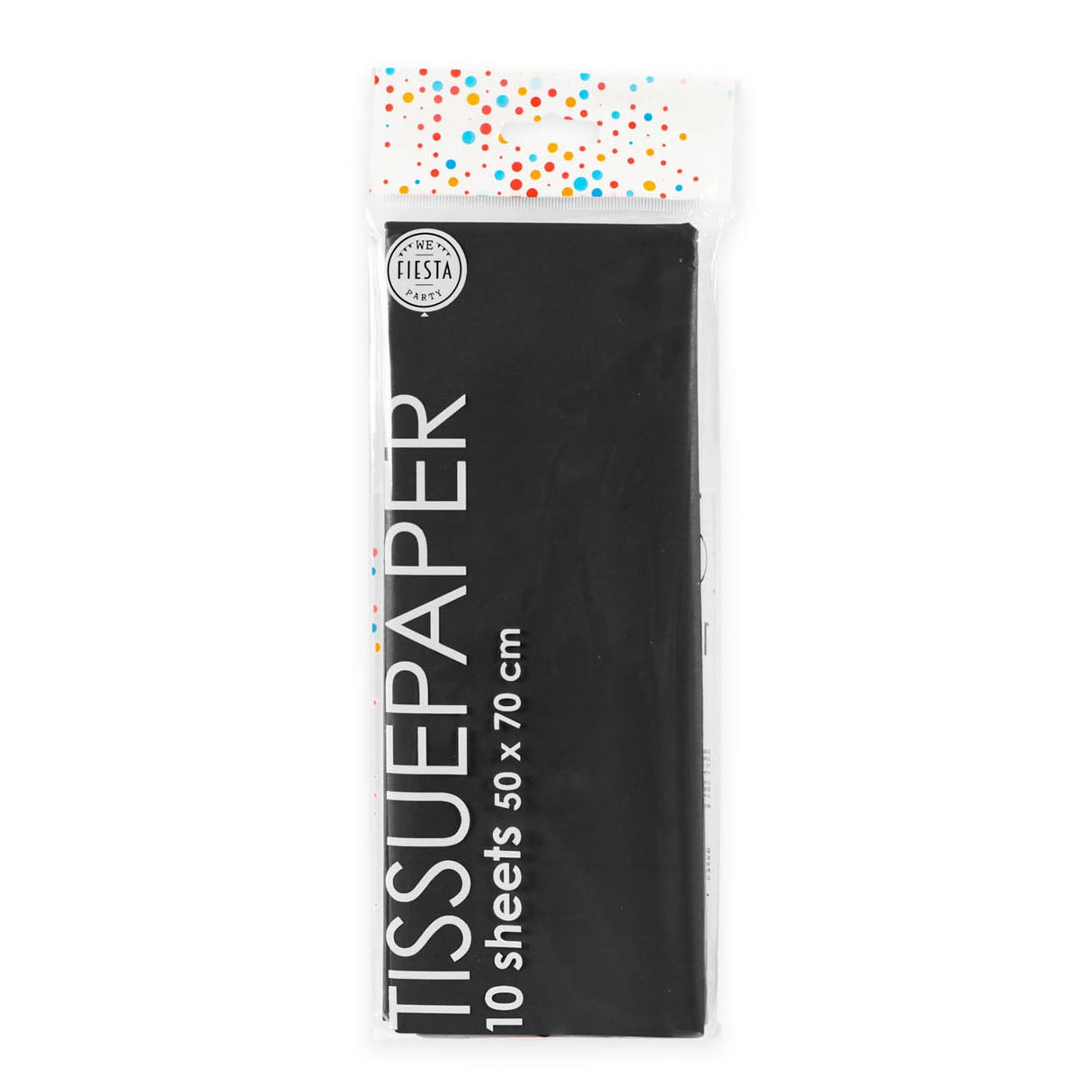 Tissue paper 10 sheets black, 50x70cm