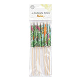 Paper cocktail parasol picks xl aloha - 18cm