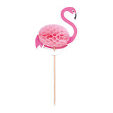Globos cocktail picks flamingo 10x6cm aloha - 10 pcs.