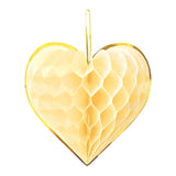 Honeycomb hearts 23cm watercolors hearts - 4pcs.