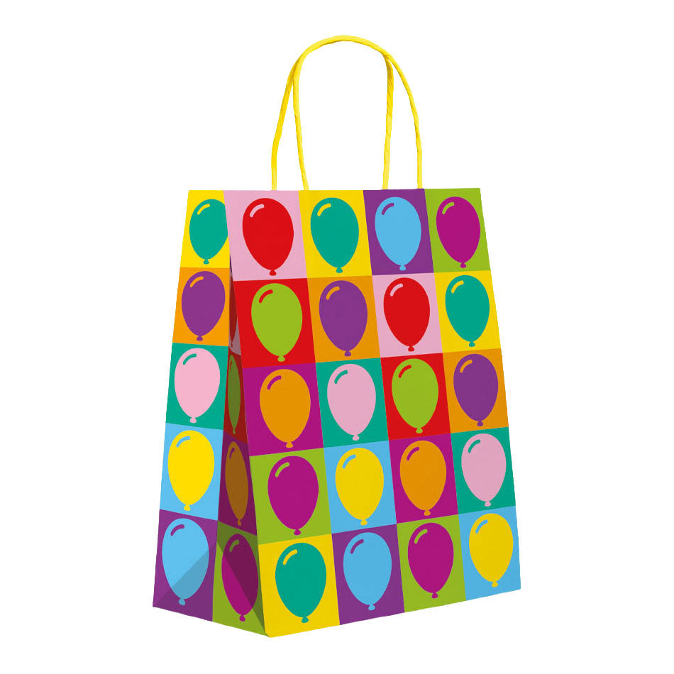 Globos gift bags 17x8x21cm pop party - 6pcs.