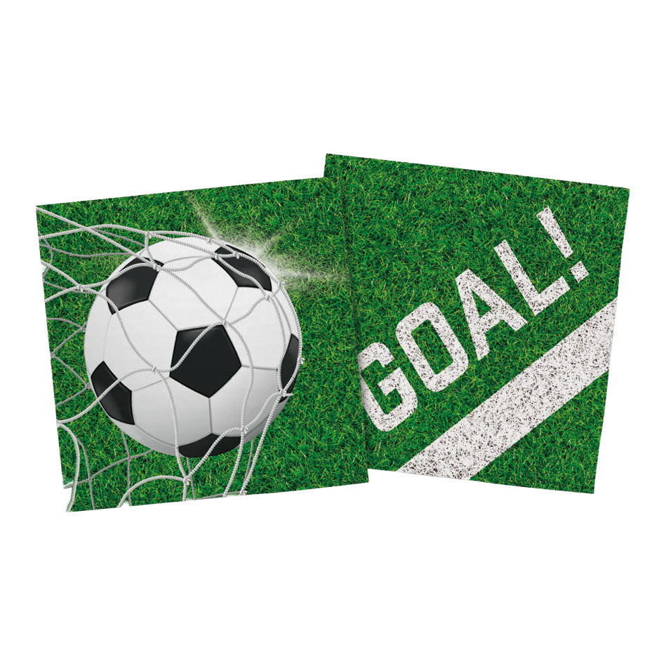 Globos paper napkins 33x33cm football - 20pcs.