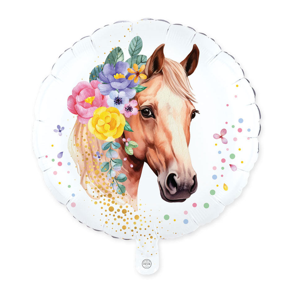 Globos foil balloon 18 inch round horses