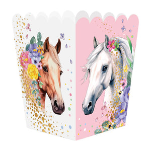 Globos paper snack boxes horses - 8ct.