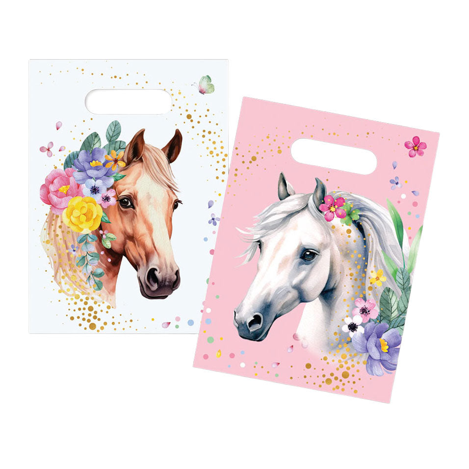 Globos party bags horses - 6pcs.