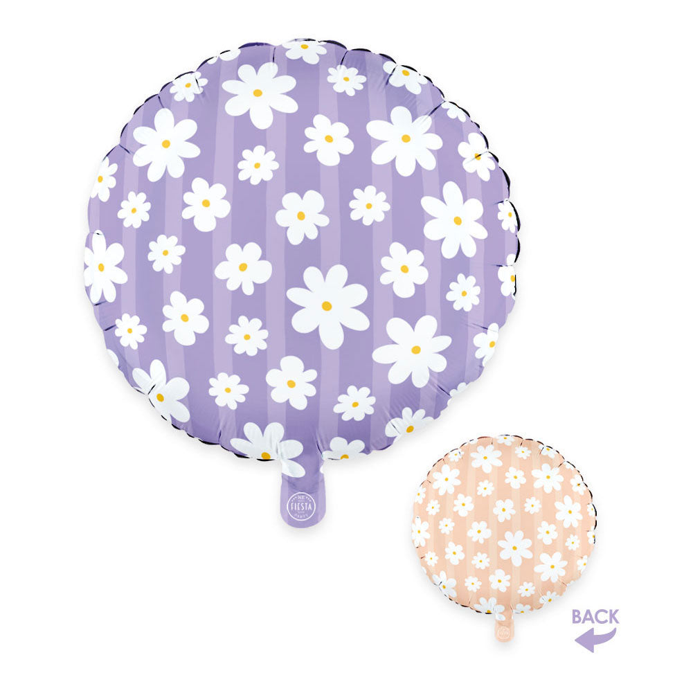 Globos foil balloon 18 inch round daisies