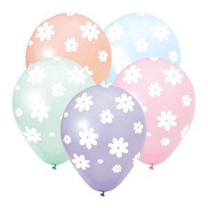 Globos balloons 12 inch daisies - 8pcs.