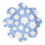 Globos paper plates 23cm daisies - 8pcs.