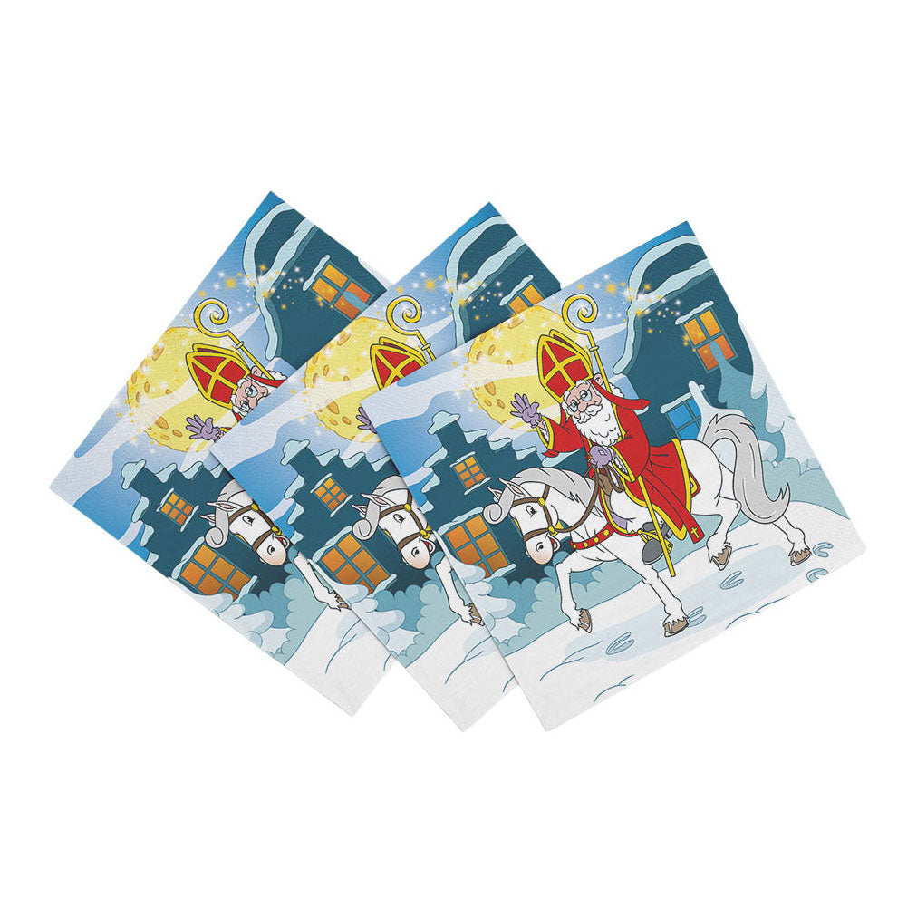 Globos paper napkins 33x33cm Sinterklaas - 20pcs.