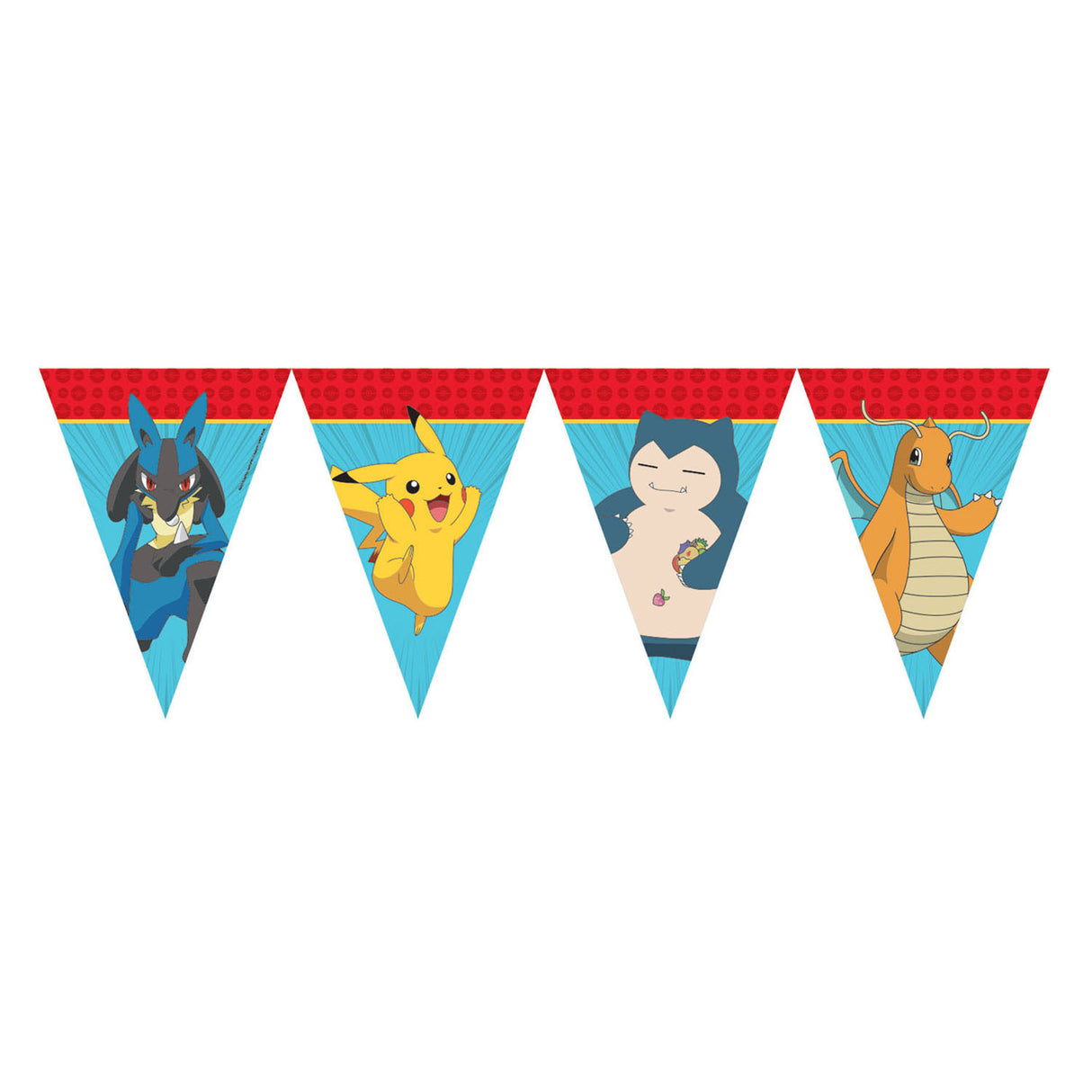 Globos paper flag garland Pokémon