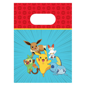 Globos paper party bags Pokemon - 4 pcs.