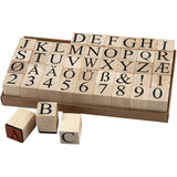 Creativ Company wooden stamp set, 45dlg.