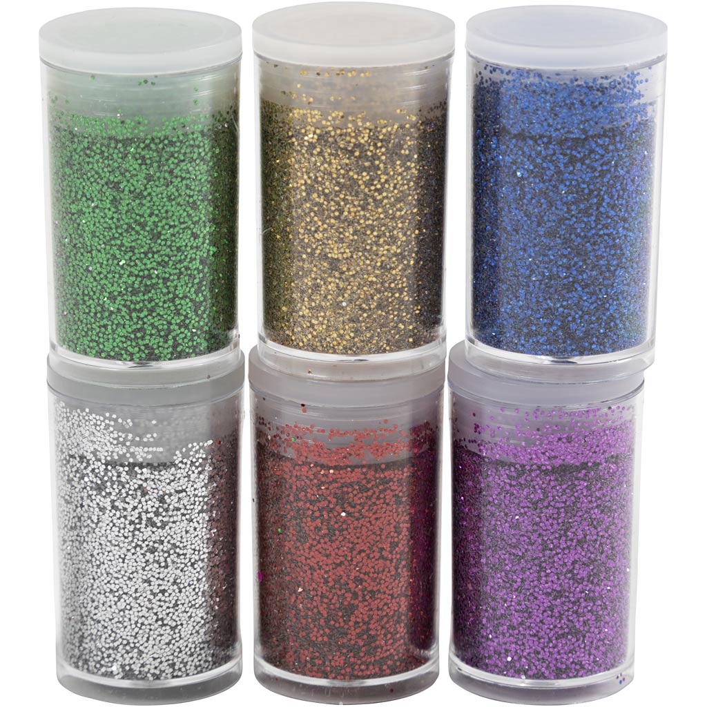 Creativ company bio sparkles, diverse kleuren, 6x7 ml 1 doos