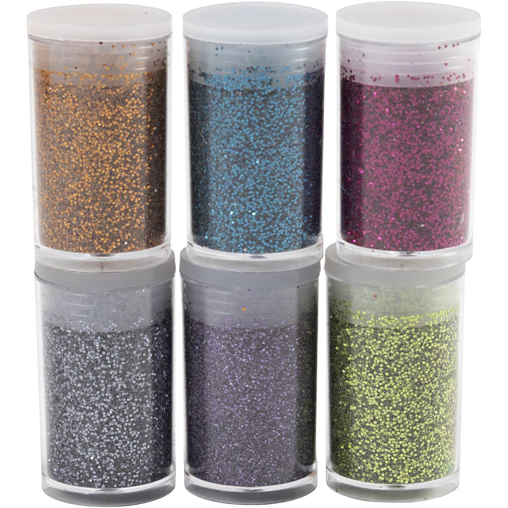 Creativ company bio sparkles, diverse kleuren, 6x7 ml 1 doos