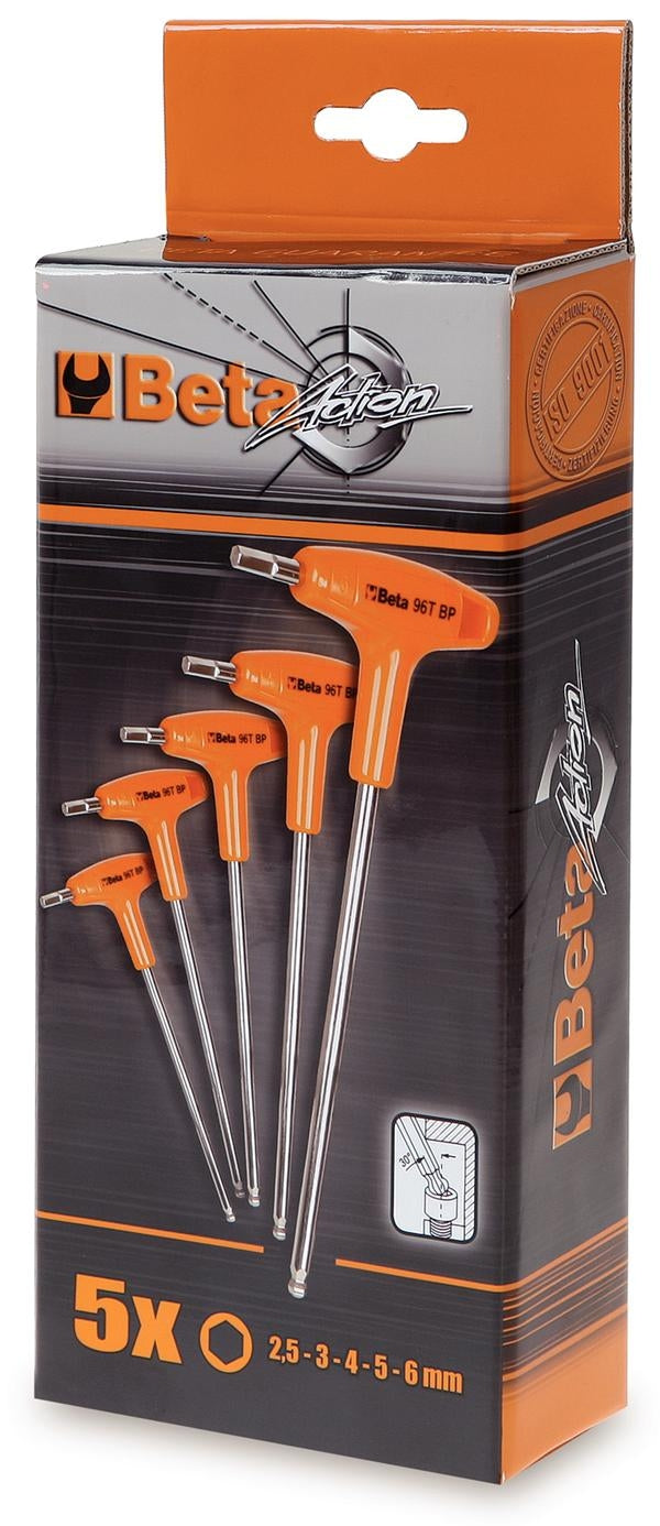 Stift keys set beta 5-piece Allen right with handle