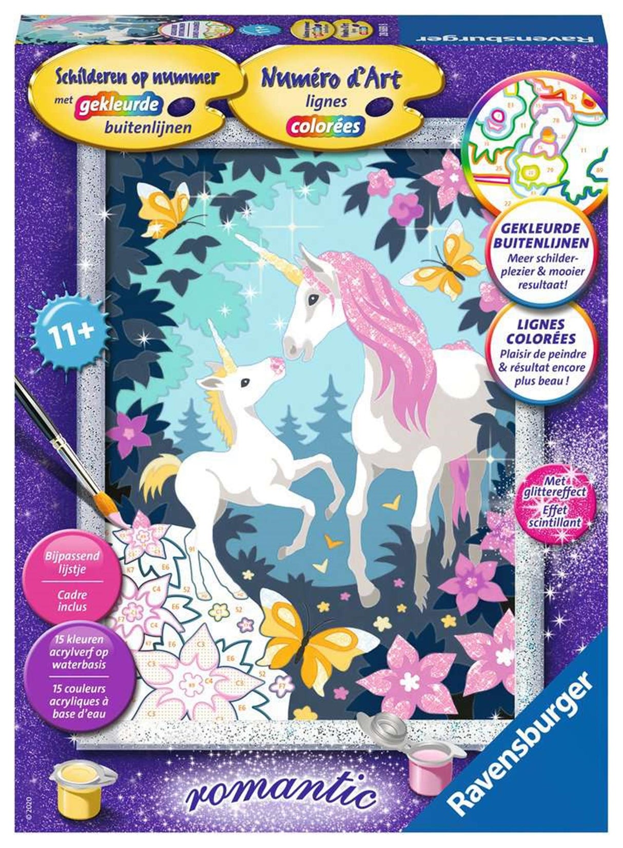 Malování podle čísel - Jednorožci