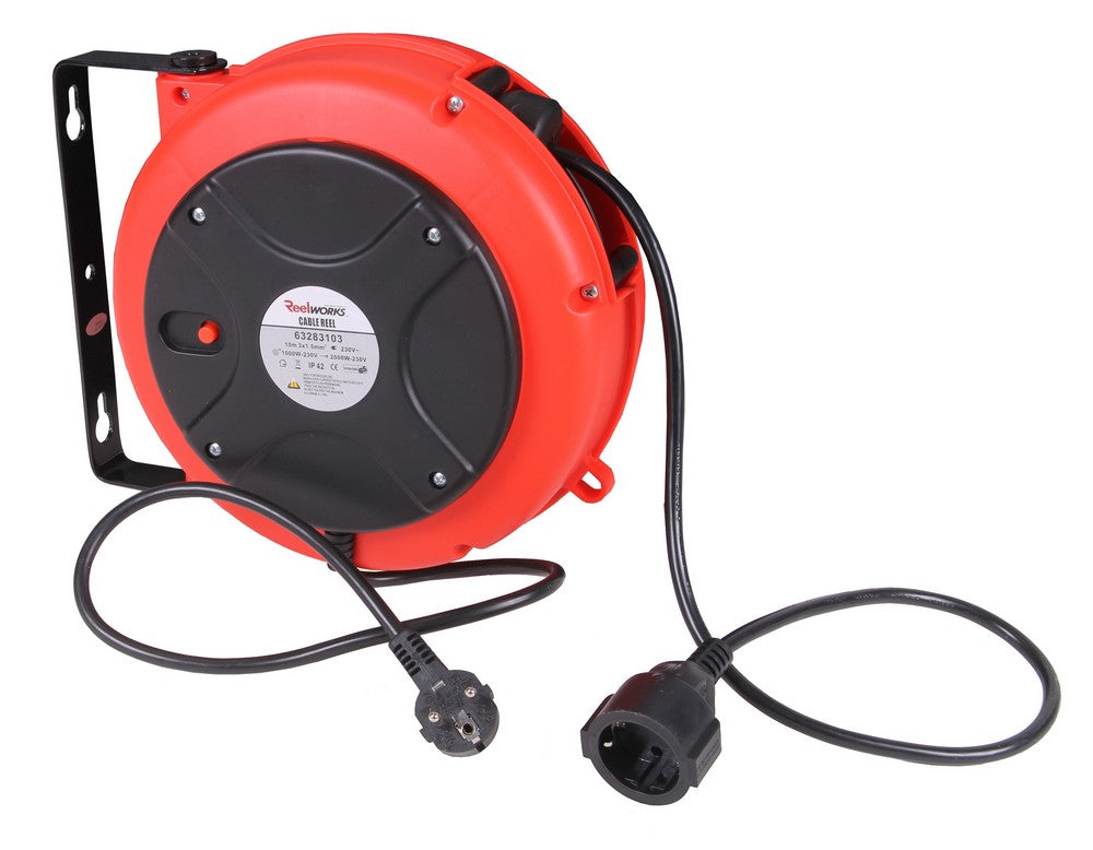 Kabelrulle automatisk for veggmontering 230 volt (10 meter)