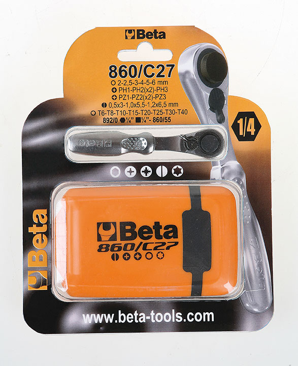 Strumenti chiave di beta rate 860 C27 con bitset a vite 27 in scatola