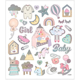Creativ Company Stickers Baby Girl, 1 sheet