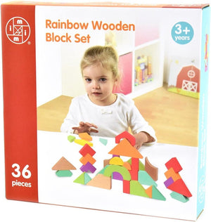 Intro Rainbow Holzblock Set mat 36 Deeler