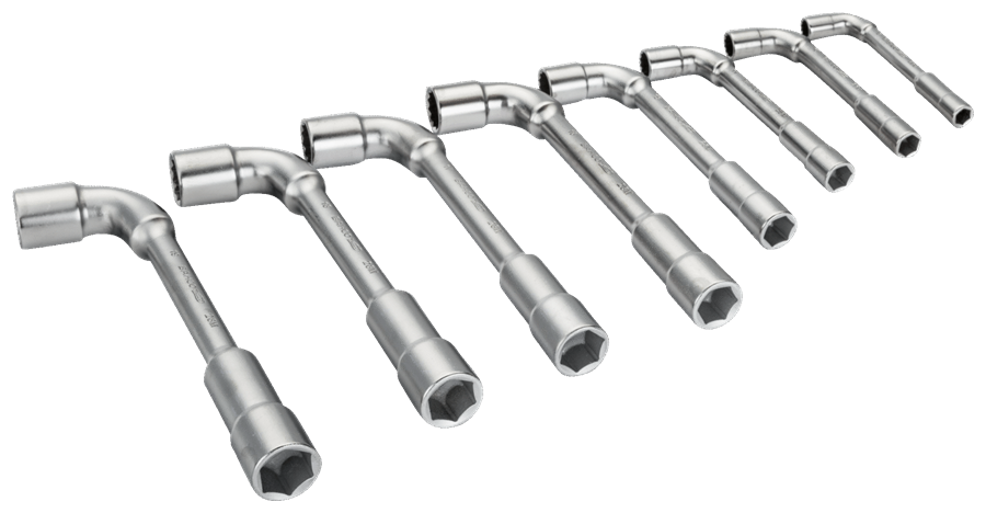 Bahco gebogen soksleutelset 8-delig