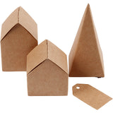 Houses and trees cardboard set