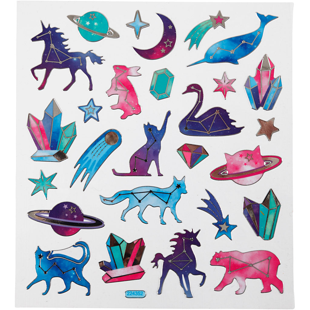 Creativ company stickers, dieren, vel 15x16,5 cm, 1 vel