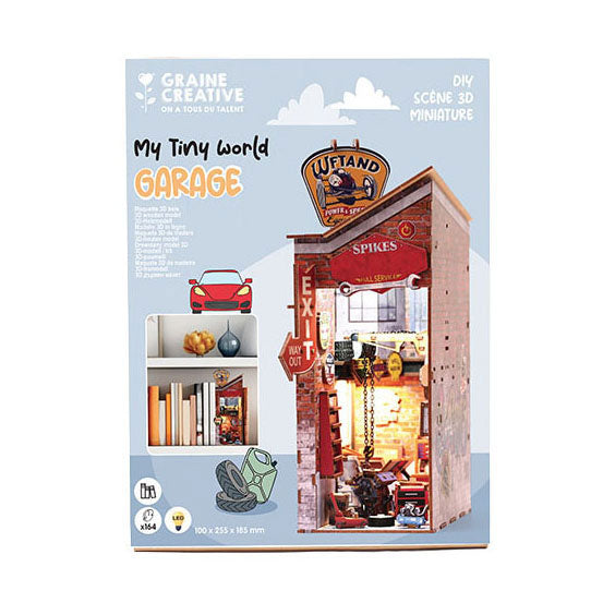 Graine Creative 3D Scene Garage Book Nook Model Kit
