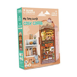 Graine creative grain 3D scene cosy coffee book nook model building kit