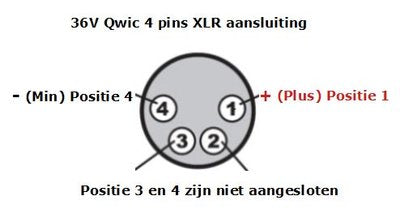 Van Beijck Batterie Ladegeräter xlr 4-Pins Neutrik inic in in inklusiv 36 Volts 2 AH