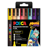 Uni posca markers pc3m set manga hero - 8st.