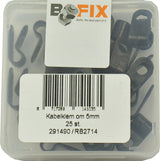 Clamp cábla Bofix timpeall 5mm (25pcs)