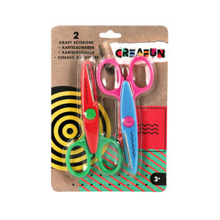 Tesoura Creafun serrilhada 2 peças