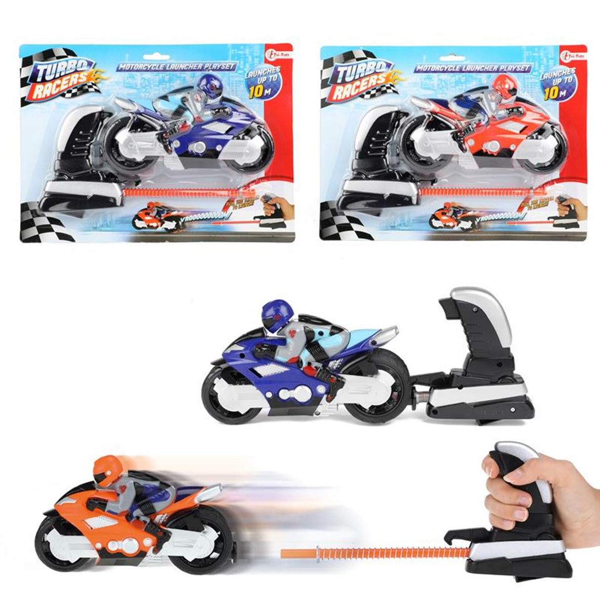 Toi-toys toi toys afschietmotor met motorrijder
