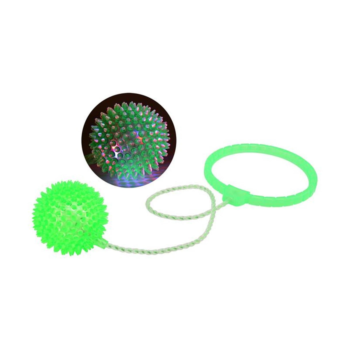 Johtoy único -spring bola com luz