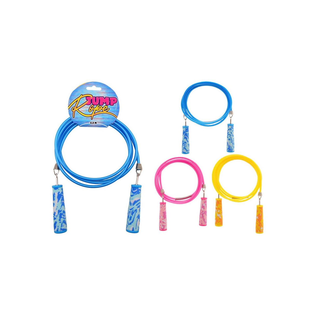 Johntoy summertime springtouw 2.1m 3 assorti