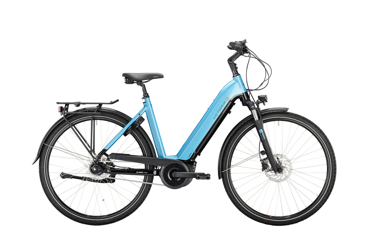 Victoria elektrische trekkingfiets etrekking 11.3 mod. 22 ebike vict. e-trek. 11.3 28 46 wave 7sp aqua blue