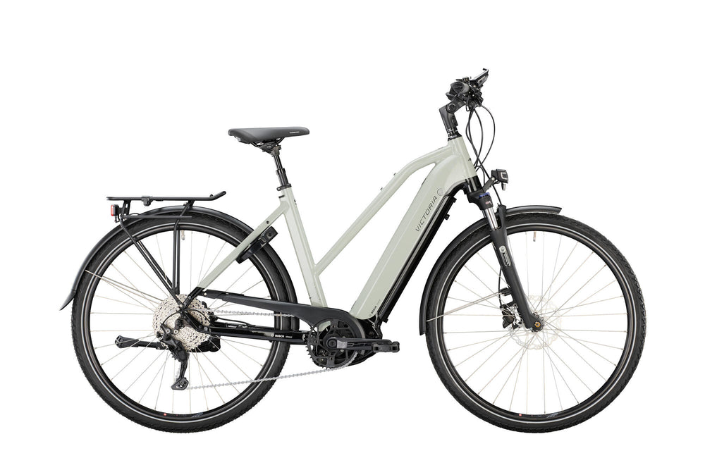 Victoria elektrische trekkingfiets etrekking 12.9 mod. 22 ebike vict. e-trek. 12.9 28 53 trap. 10sp grey