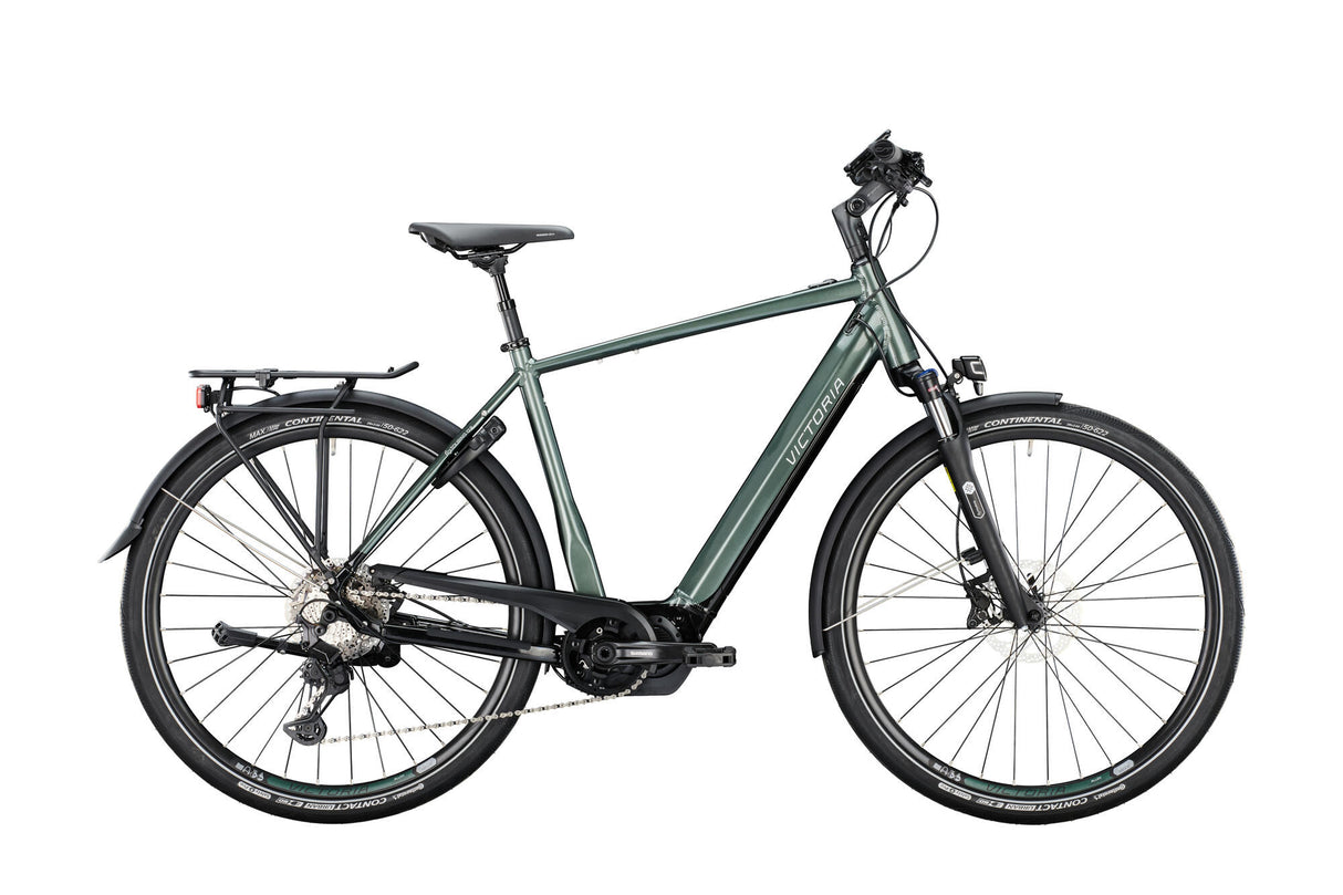 Victoria elektrische trekkingfiets etouring 12.9 mod. 22 ebike vict. e-tour. 12.9 28 50 diam. 11sp green