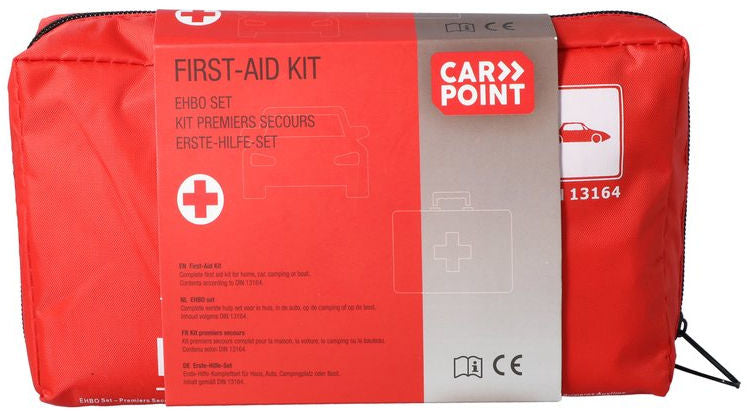 Set de primeros auxilios de Carpint-complos de 40 piezas con el estándar DIN 13164: 2022