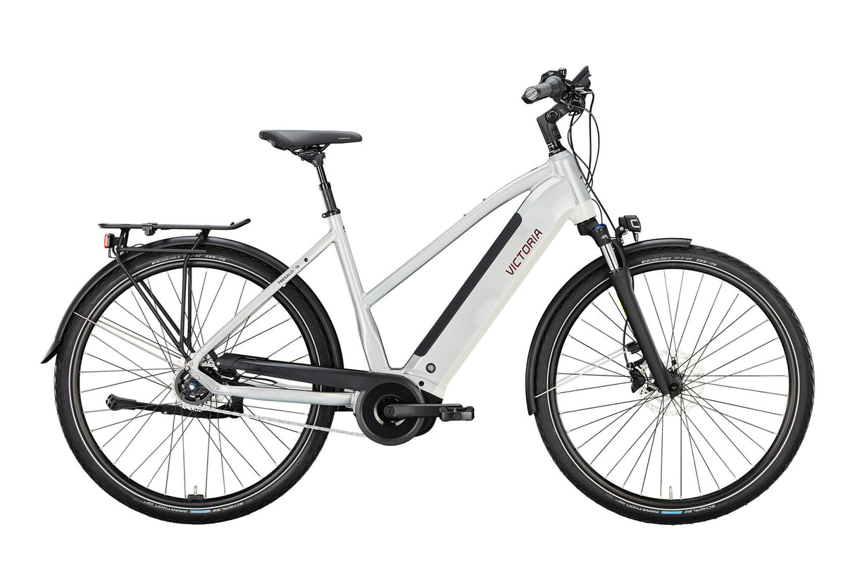 Victoria elektrische trekkingfiets tresalo 15 (#1) ebike vict. tresalo 15 28 48 5sp fh trap. silver