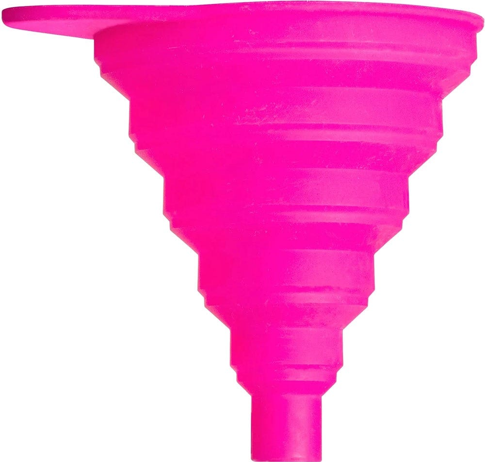 Muc-off fietsonderhoud mini collapsible silicone funnel