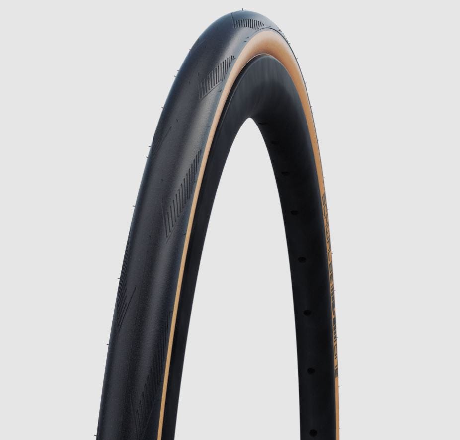 Schwalbe one tubeless - tle - addix - raceguard - 700x32c - bronze sidevæg
