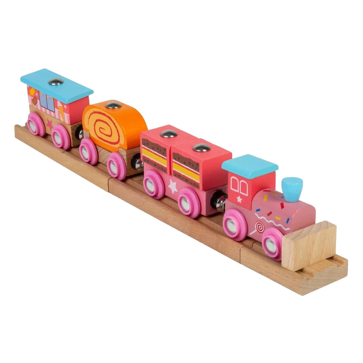 Bigjigs Wooden Sweet Train - 10-piece.